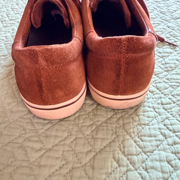 UGG Men's Tan Leather Sneakers - Picture 2 of 5